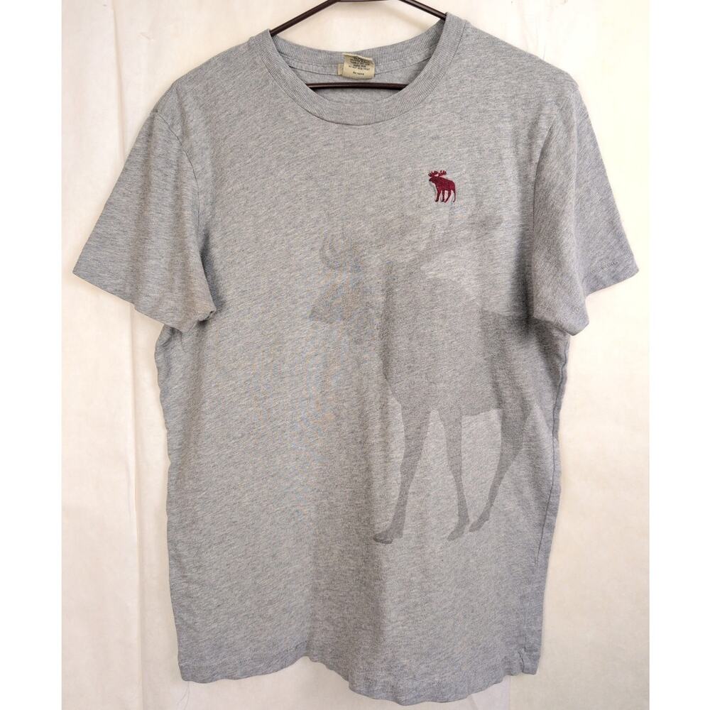 Vintage Abercrombie and Fitch moose shadow muscle T-shirt Med Y2K Retro Classic